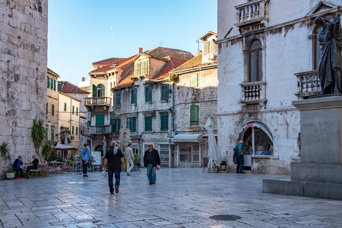 The stone avenues and old stone architecture of Split.