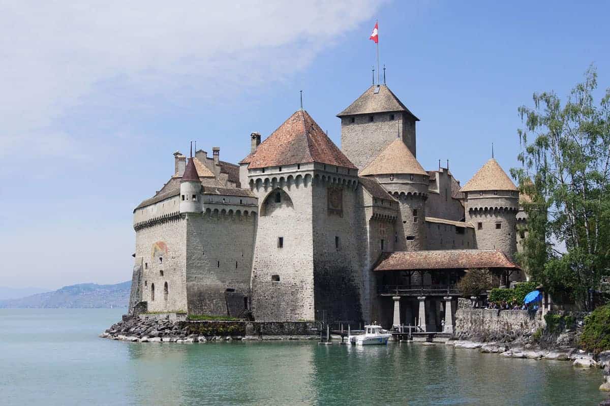 Chillon castle on the lake