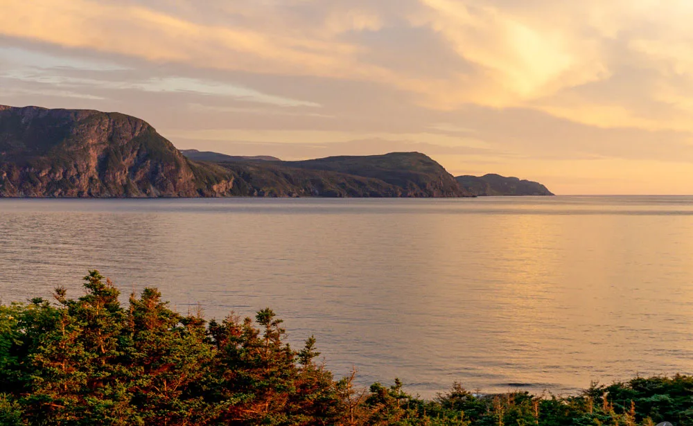 Viking trail leads along the coast in Gros Morne National Park