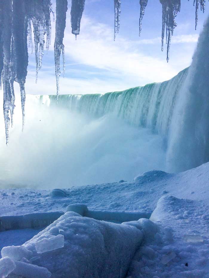 Frozen Niagara Falls in Toronto