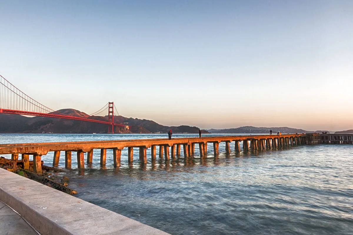 Torpedo wharf Presidio Park Battery east San Francisco