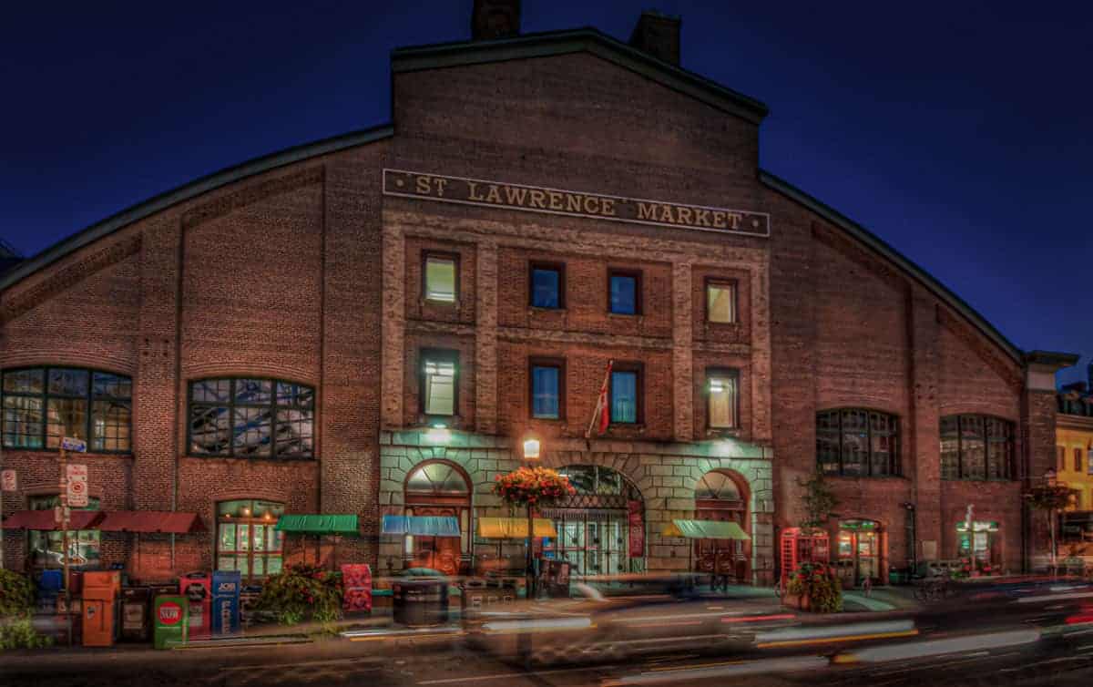 The St Lawrence Market in Toronto.