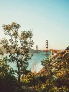 Views over the San Francisco Bridge.
