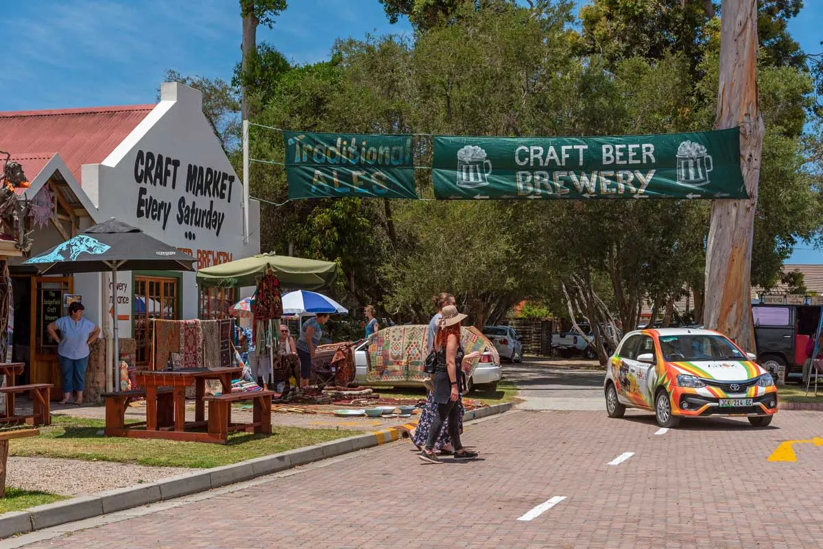 People enjoying the best craft market and craft beer brewery in Sedgefield.