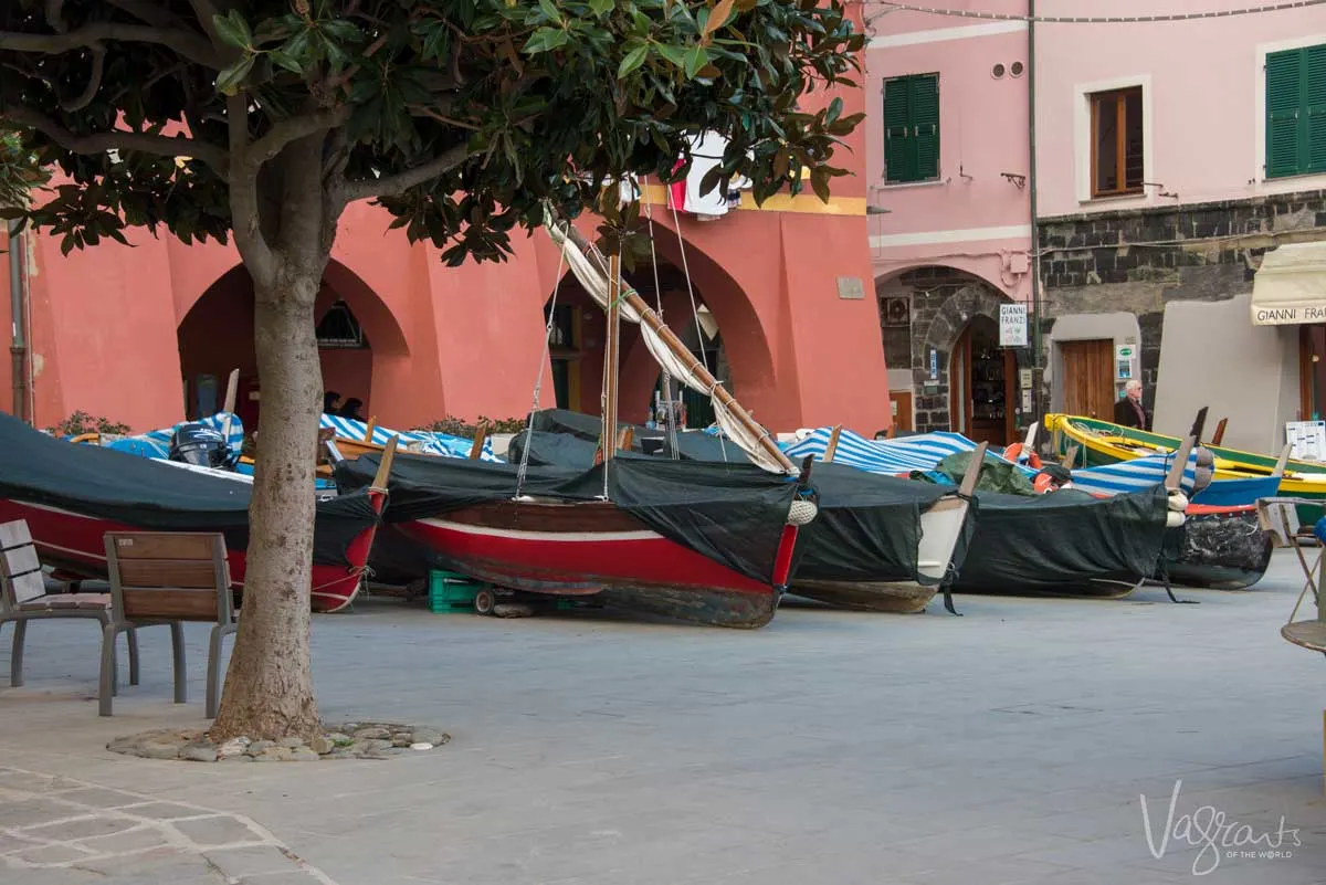 Boats ready for the days sightseeing activities, but remember they don't go during the winter months.