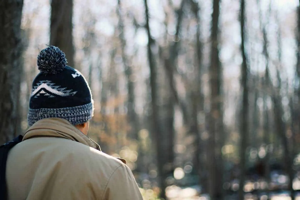 Bloke in a beanie going for a stroll through the Niagara Gorge.