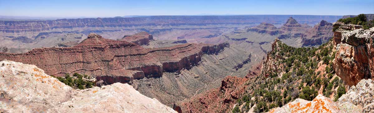 The never ending vista of the Grand Canyon.