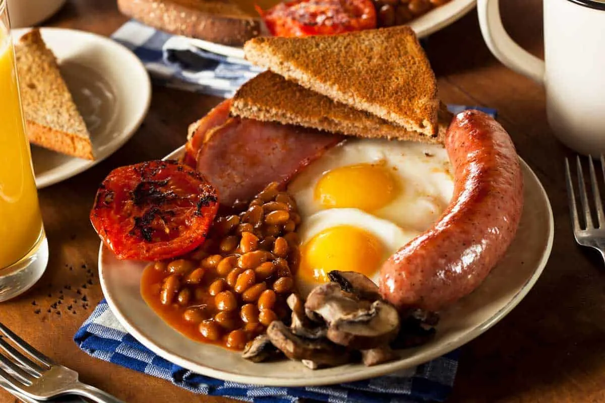 Full english fry up breakfast. 