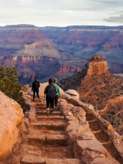 Hikers in the Grand Canyon.