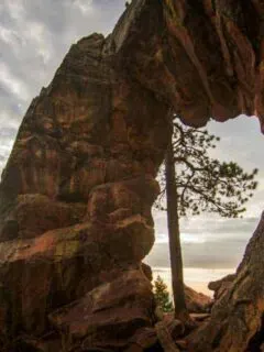 Looking through the stone 