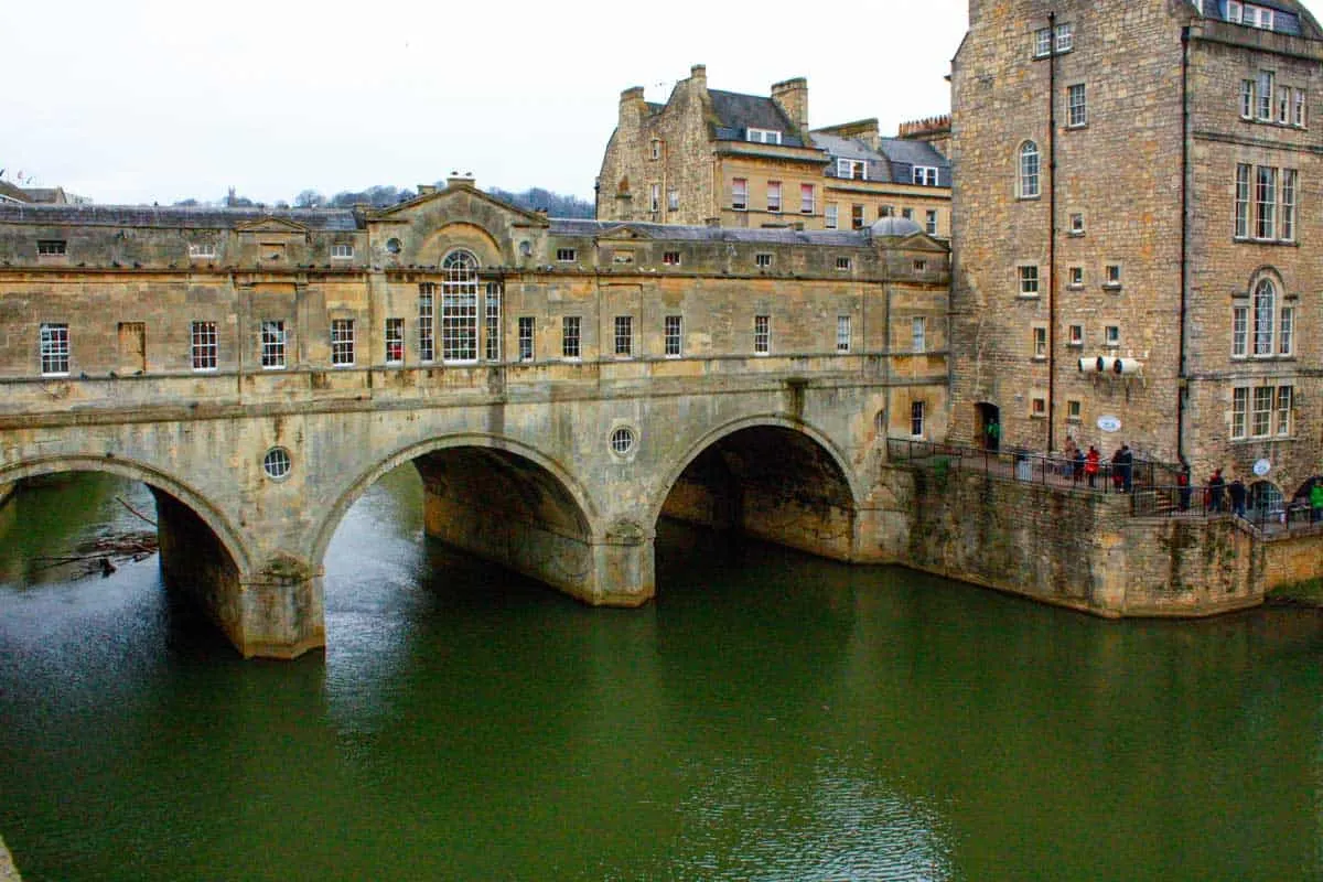 The Pultney Bridge in Bath.