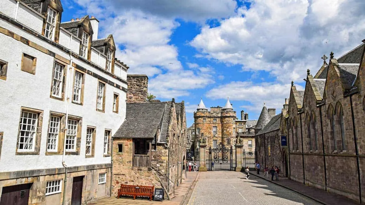 Holyrood Palace in Edinburgh Scotland.