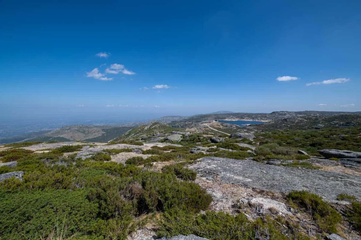 Views from the top of Serra da Estrela in Portugal. 