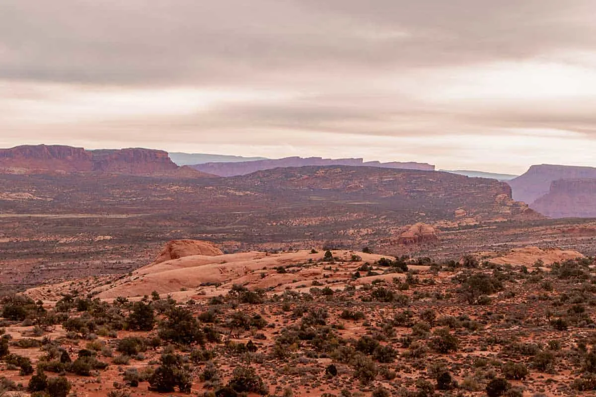 View across Arches National Park.