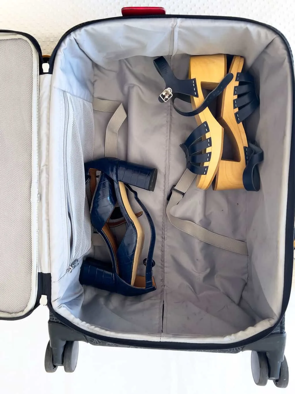 thumbnail image 2 of 2-Pack Travel Shoe Bags - Waterproof Organizer Holds 3 Pairs, Fits In Luggage (Beige) 2 of 12