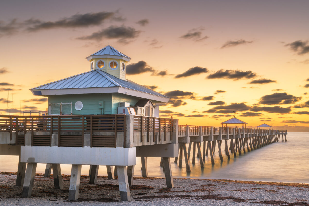 Beach Pier at sunrise in Florida
Juno Florida
