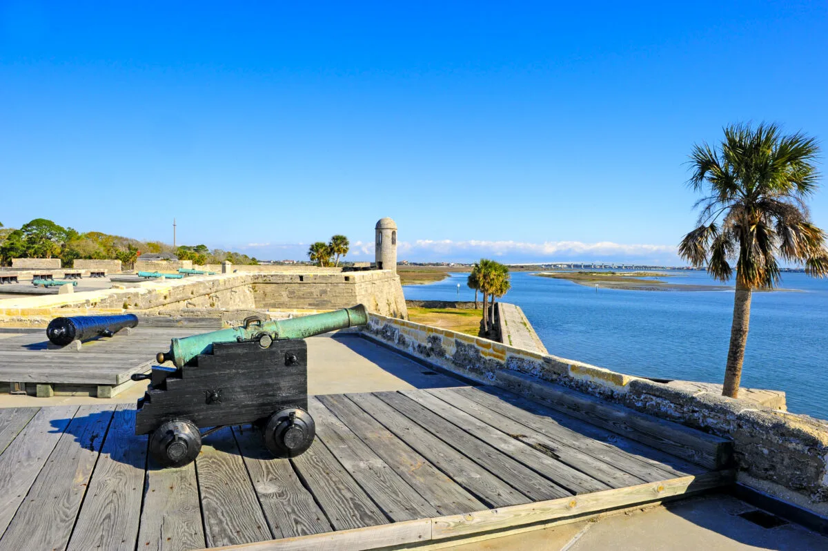 cannona at Castillo de San Marcos
in St. Augustine