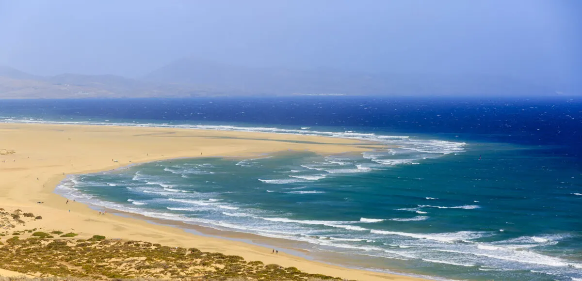 Sotavento Beach in Fuerteventura, Canary Islands, Spain
Sunny day with a sandy beach and blue waters
Warm Winter in Europe