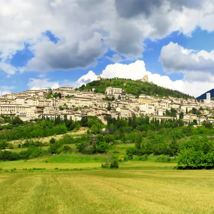 sprawling landscape of Assisi Italy