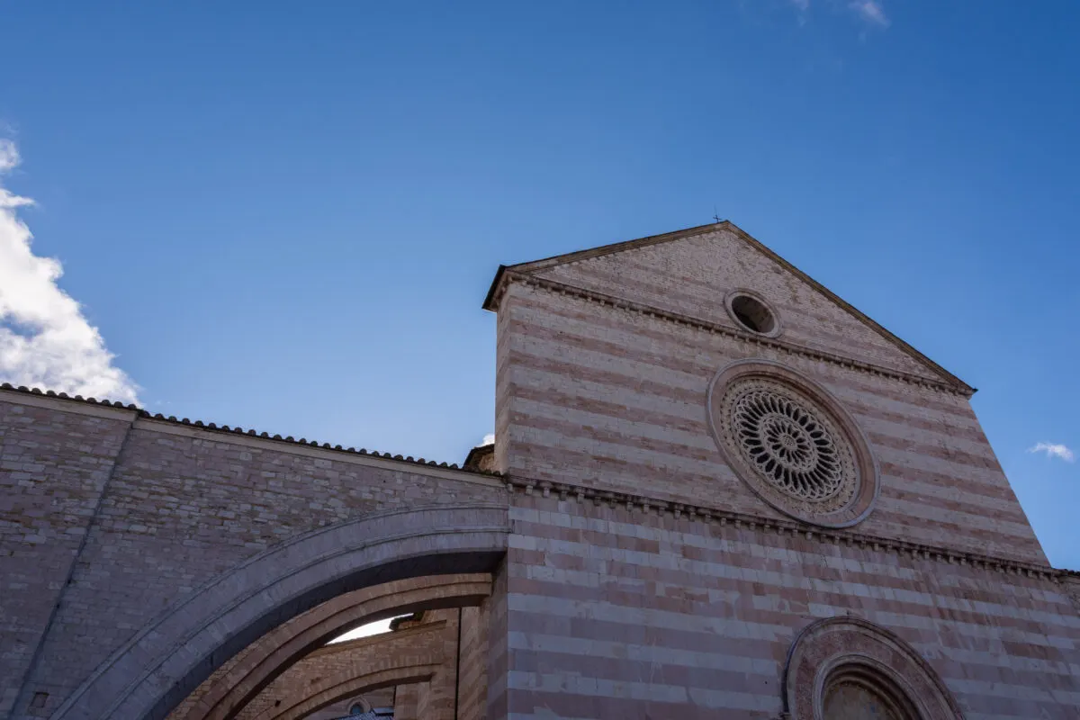 Basilica Santa Chiara in Assisi Italy