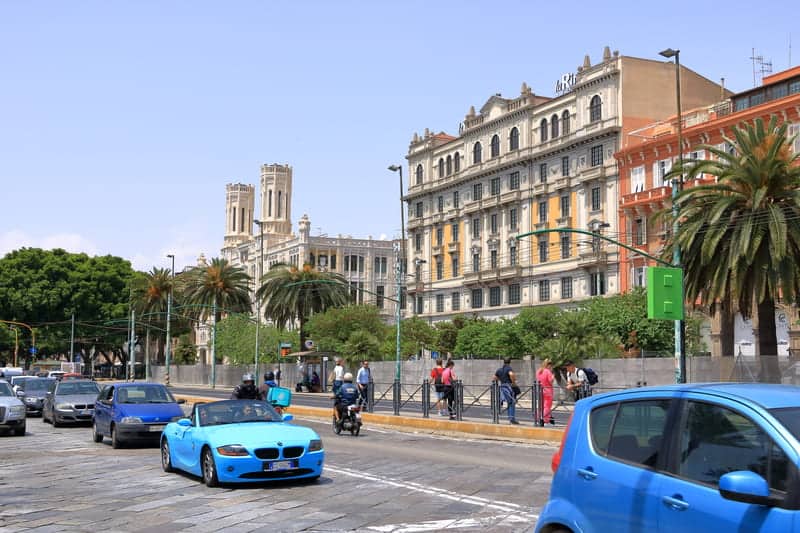 Cagliari, Sardinia in Italy: Hustle and Bustle around the harbour