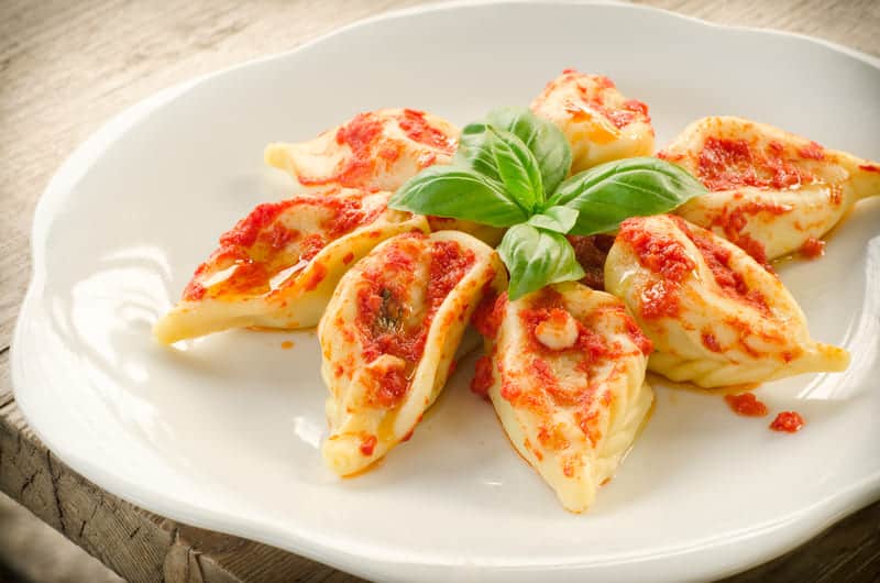 Culurgiones is a traditional pasta made in Sardinia, Italy, stuffing with potato,mint and pecorino cheese