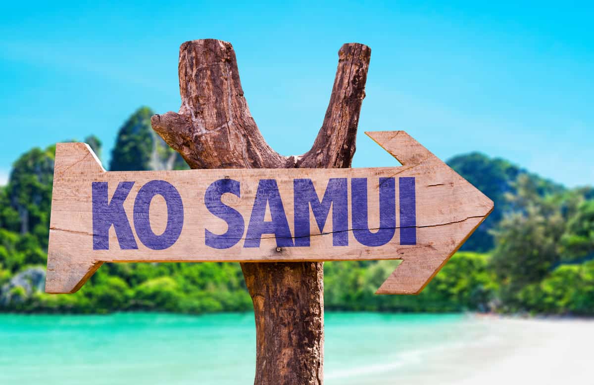 Koh Samui Itinerary - Wooden sign post