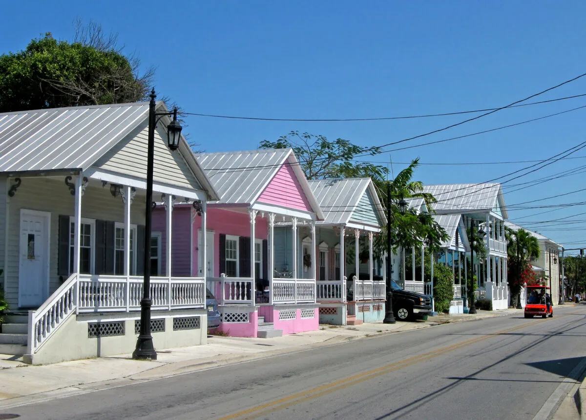 pastel colored homes in Key West Florida