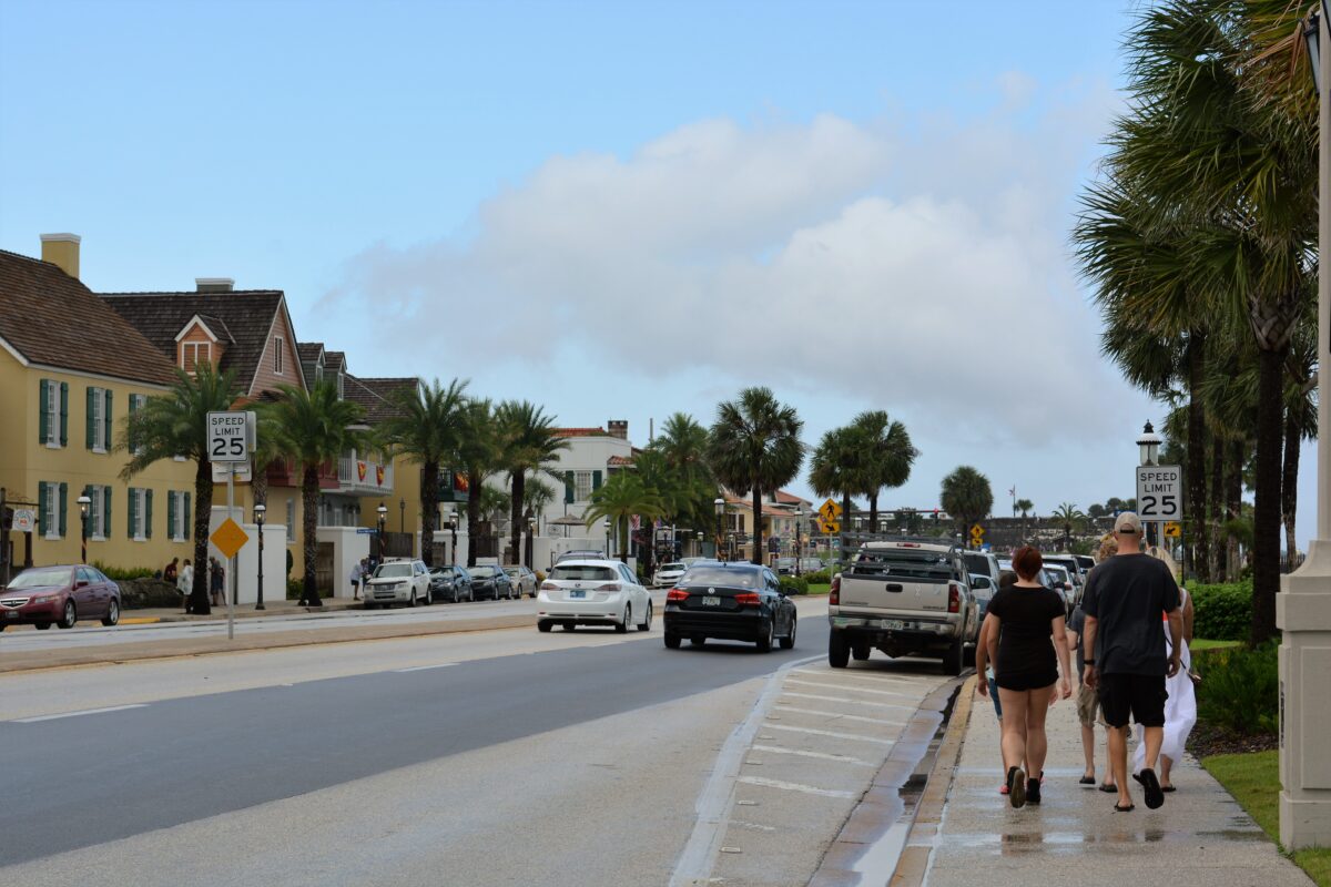 a main street in St. Augustine Florida