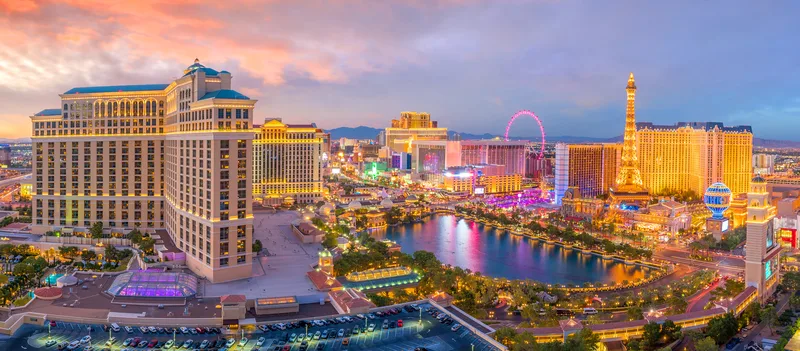 las vegas aerial view