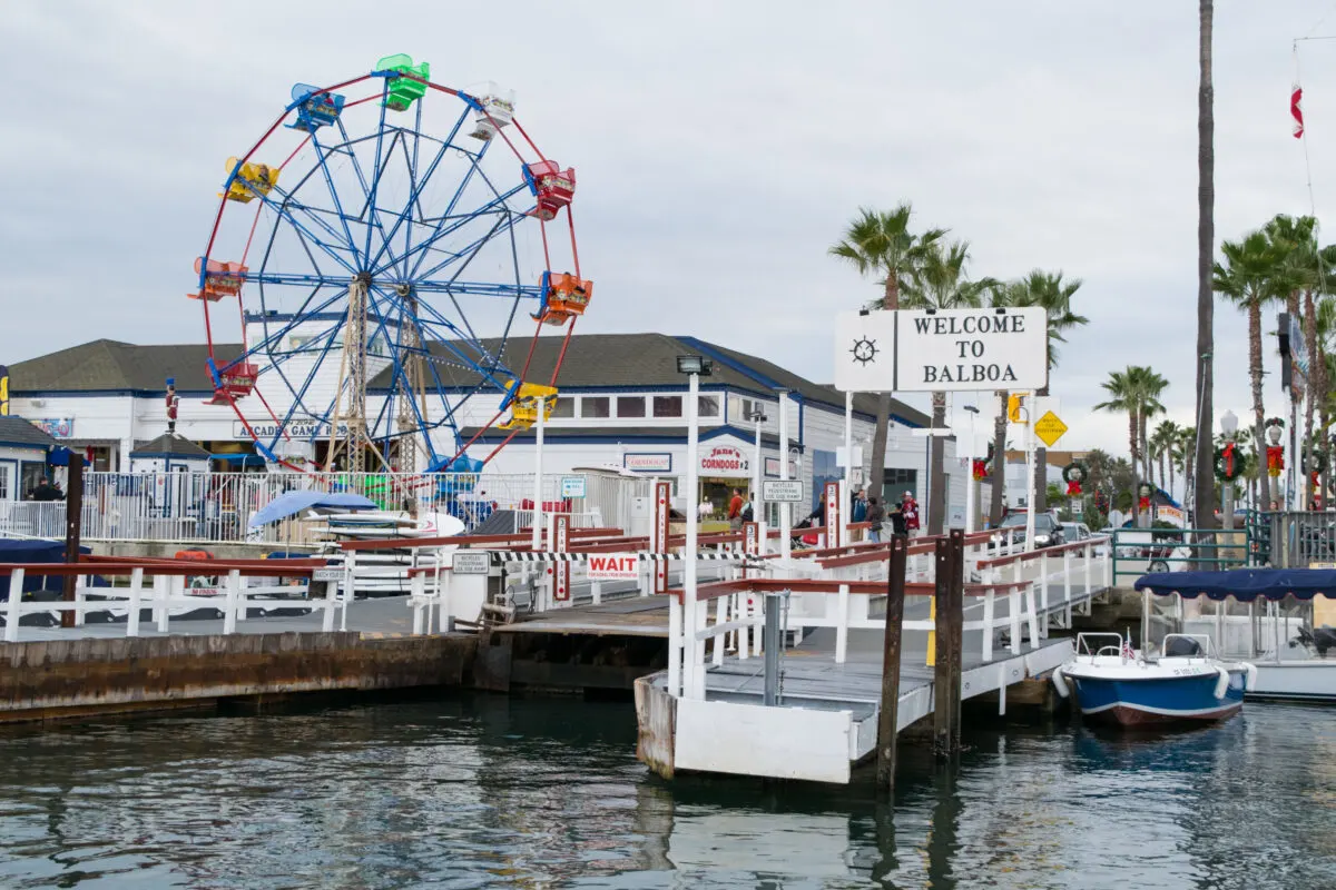 Ferris wheel and pier at Balboa Island