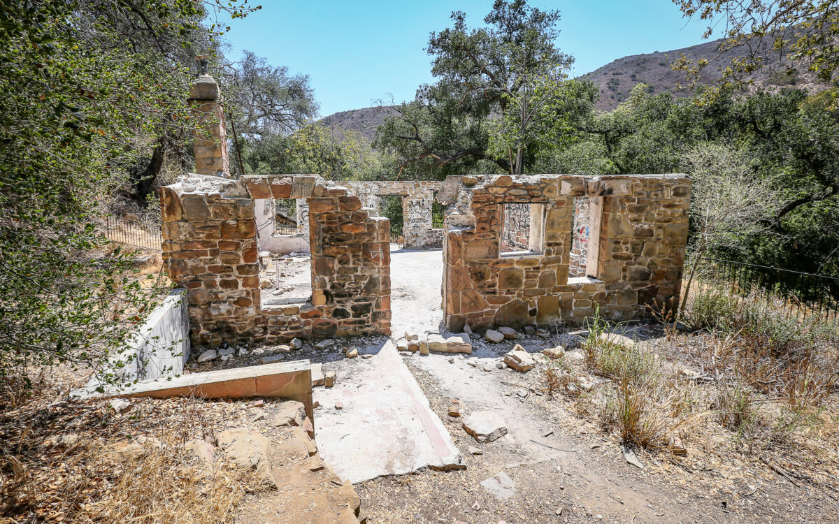 Keller House ruins in Solstice Canyon. 