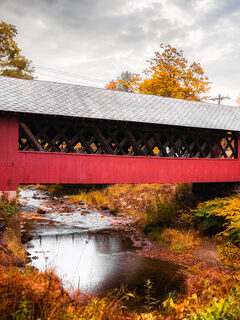 covered bridge in Vermont