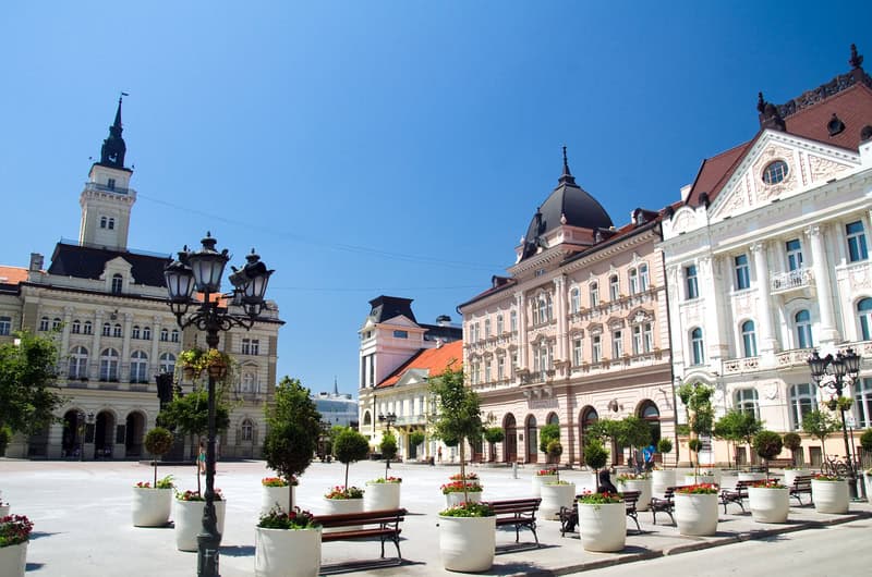 Novi Sad Serbia downtown square