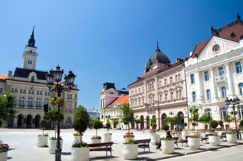 Novi Sad Serbia downtown square