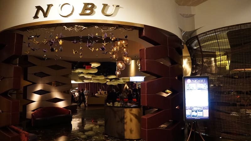 Nobu hotel lobby with check in desk