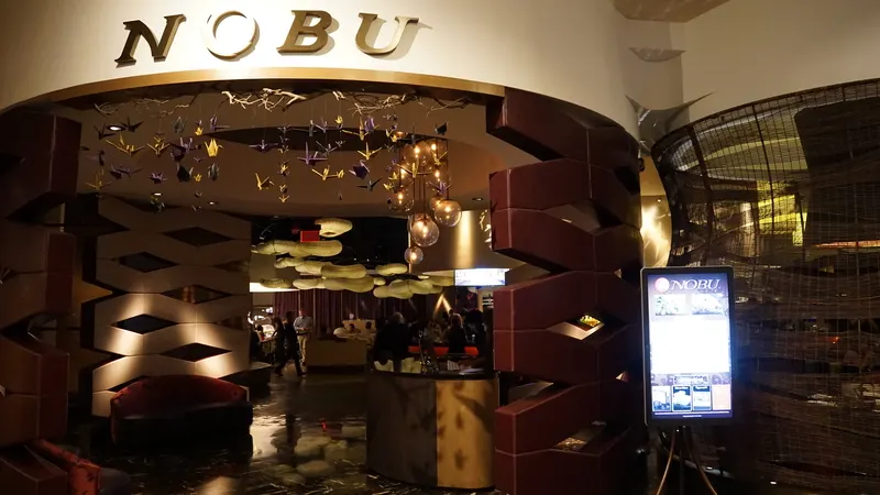 Nobu hotel lobby with check in desk