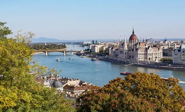 Danube river in Budapest