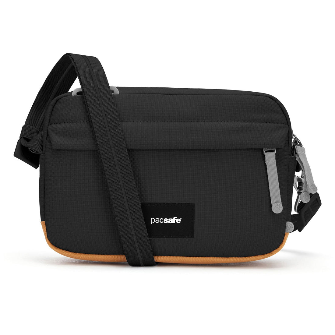 Pacsafe GO anti-theft crossbody bag in jet black.