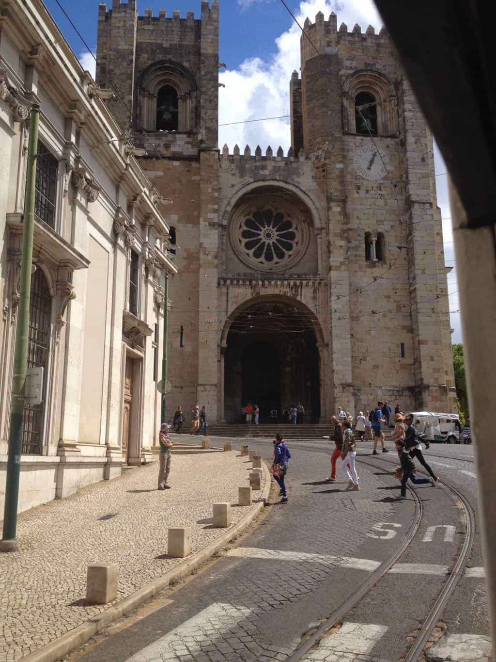 Exterior of the Lisbon Cathedral.