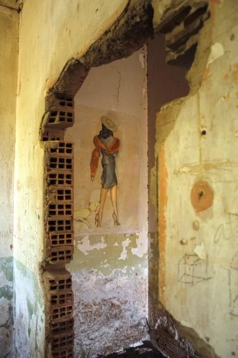 Italian Frescoes Leros Island, Greece
