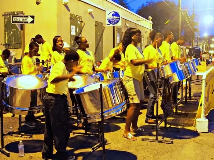 Steel drum bands. Jump Up Festival. St Croix